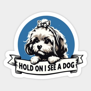 Dog distraction Sticker